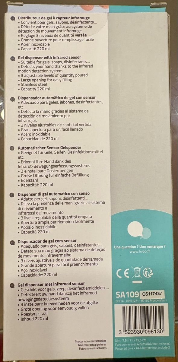 Seifenschalen: Händehygiene Desinfektion-Sensor-Dispenser – Neu (gemäss Beschreibung) aus Zürich von Mrnice 3