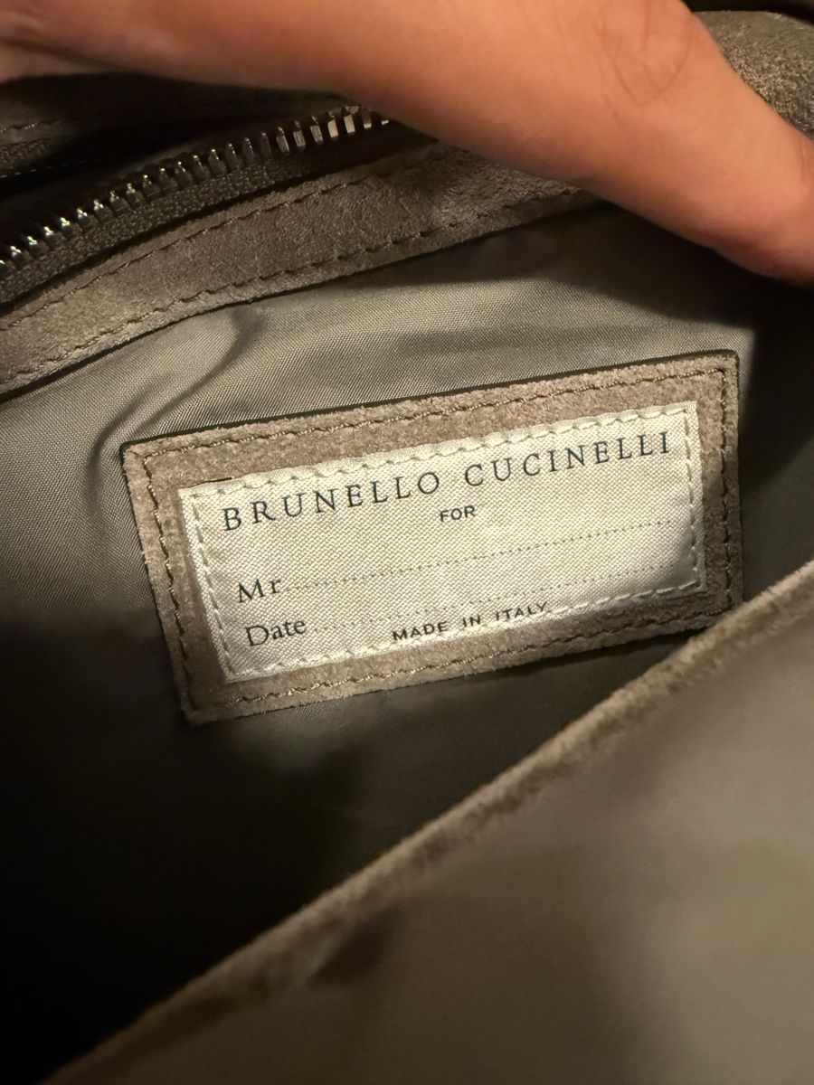 Brunello Cucinelli Rucksäcke: Brunello cucinelli leather suede backpack – Neu (gemäss Beschreibung) aus Genève von SG_73 3