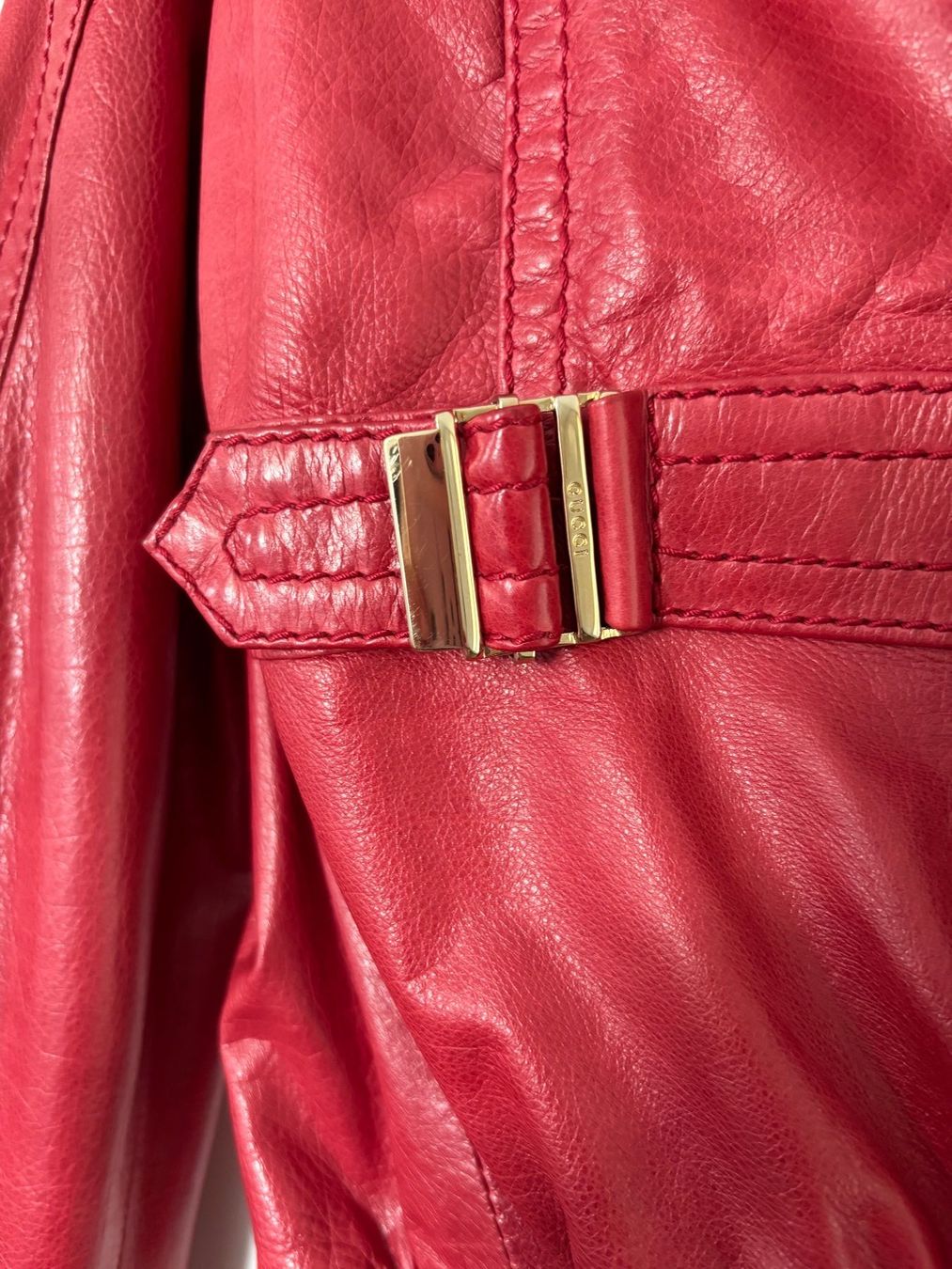 Gucci Giacche: Gucci Ledejacke /Bomberjacke rot  34 – Usato da Herrliberg venduto da mayfi 7