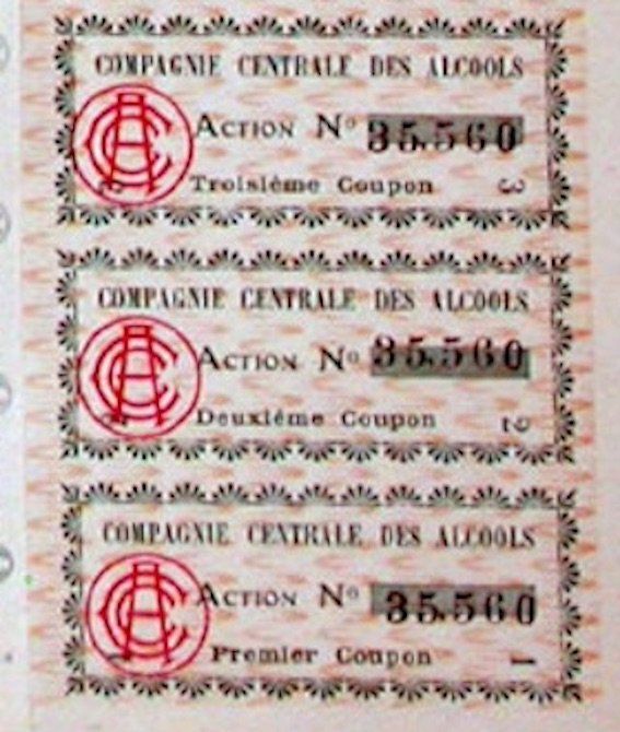 Documenti: Compagnie Centrale des Alcools SA, Paris - 1920 – Usato da Solothurn venduto da Sgasche 1