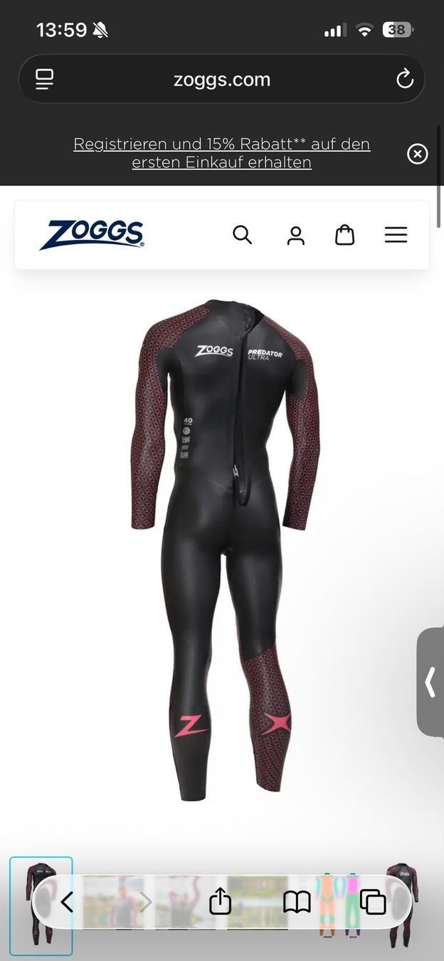 Mute per immersioni: Neopren Zoogs predator ultra Triathlon  – Nuovo e nell'imballaggio originale da Wallisellen venduto da Bibeli1