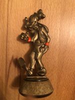 Goofy Metallfigur auf Sockel | Seltene Vintage Disney Raritä