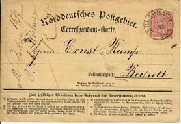 PK, Norddeutsches Postgebiet 1870