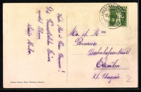 Cartoline postali: AK Lausanne, Château et Cathédrale – Usato da Berlin venduto da bartko-reher 1