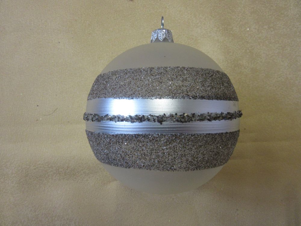 WEIHNACHTSKUGELN SILBERGLITZER Kaufen auf Ricardo
