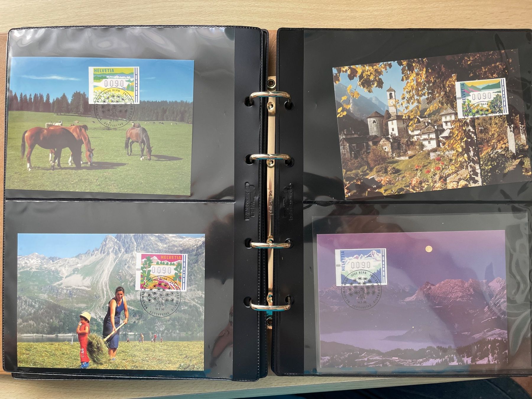 Alle Briefmarken: Magnifique classeur ouatiné à thème – Gebraucht aus Sonceboz-Sombeval von Comment2 6