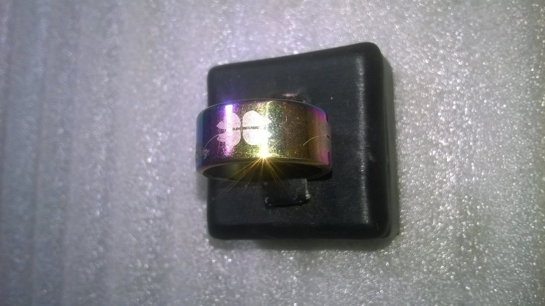 Ringe: ring edelsthal,,regenbogen farbe,,,glanzig – Neu (gemäss Beschreibung) aus Basel von bijoutrie_4 1