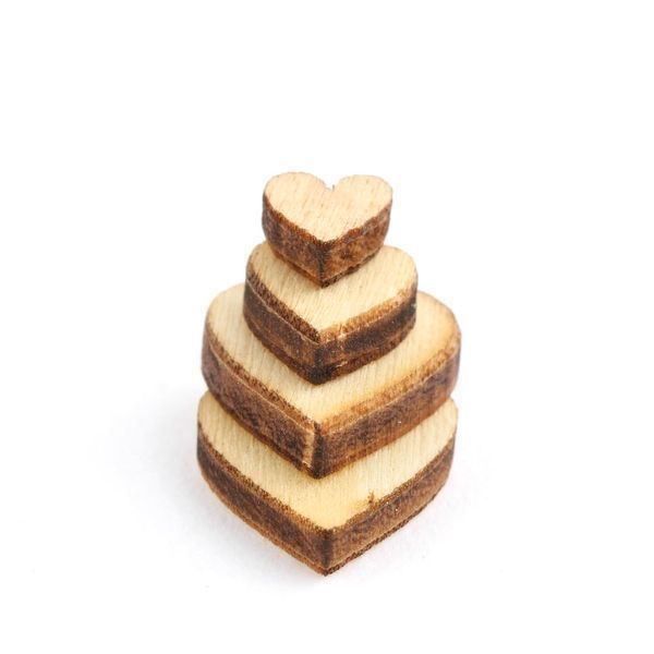 Holzartikel: 200 HOLZ HERZEN - BASTELN - DEKORATION – Neu und originalverpackt aus Kriens von swissgadget 3