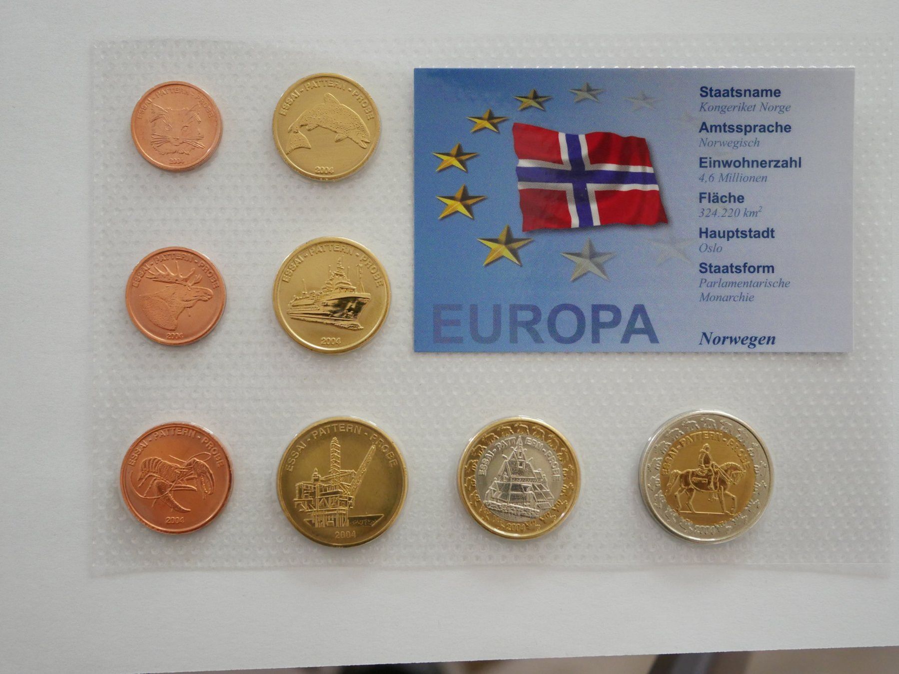 Alle Münzen: Euro Probe Norwegen 2004 ***TOP*** – Neu und originalverpackt aus Kreuzlingen von Samson01