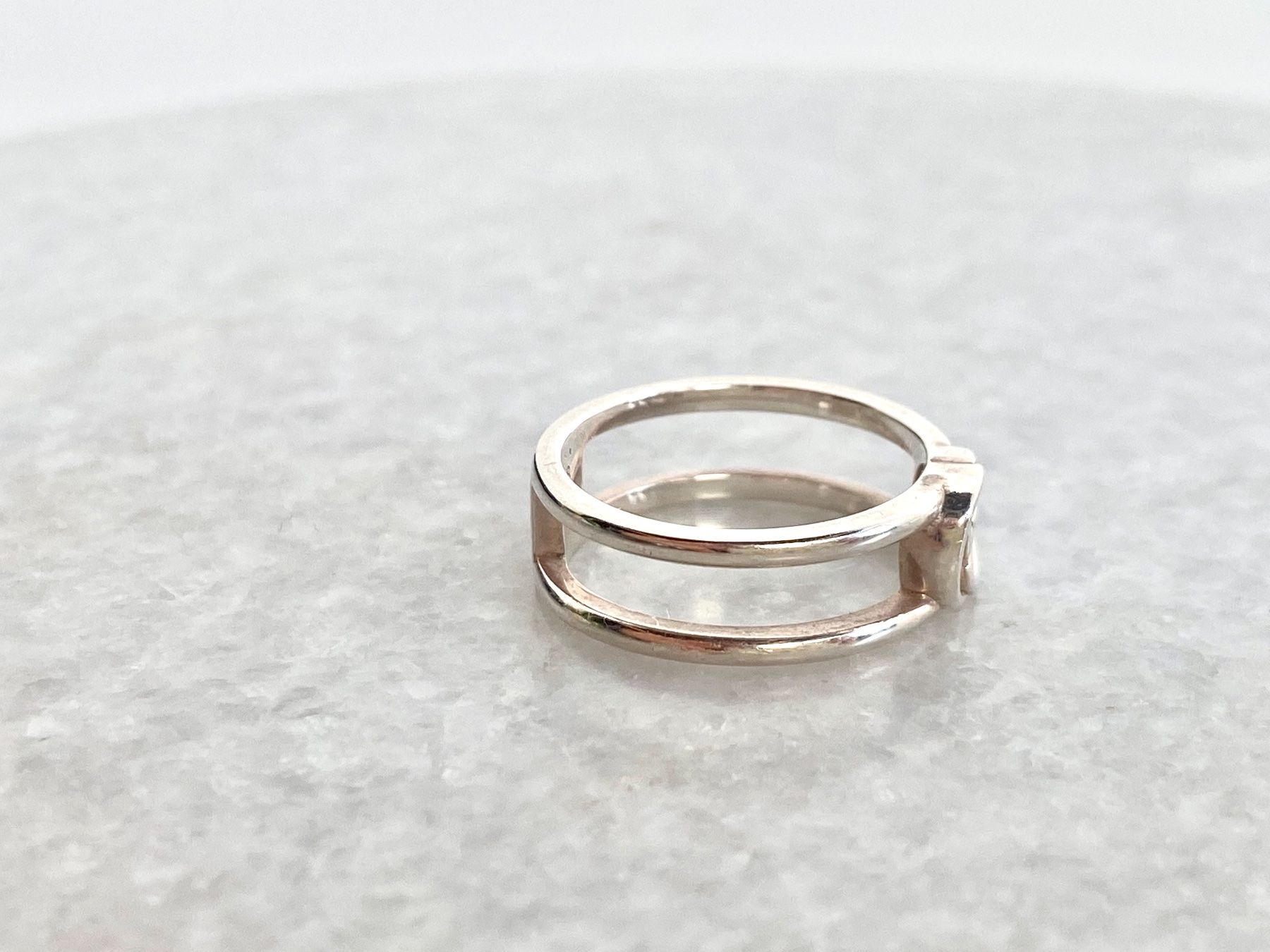 Gucci Anelli: GUCCI Ring 925 Silber Interlocking G Open Band – Usato da Kriens venduto da hannaandkiko 2