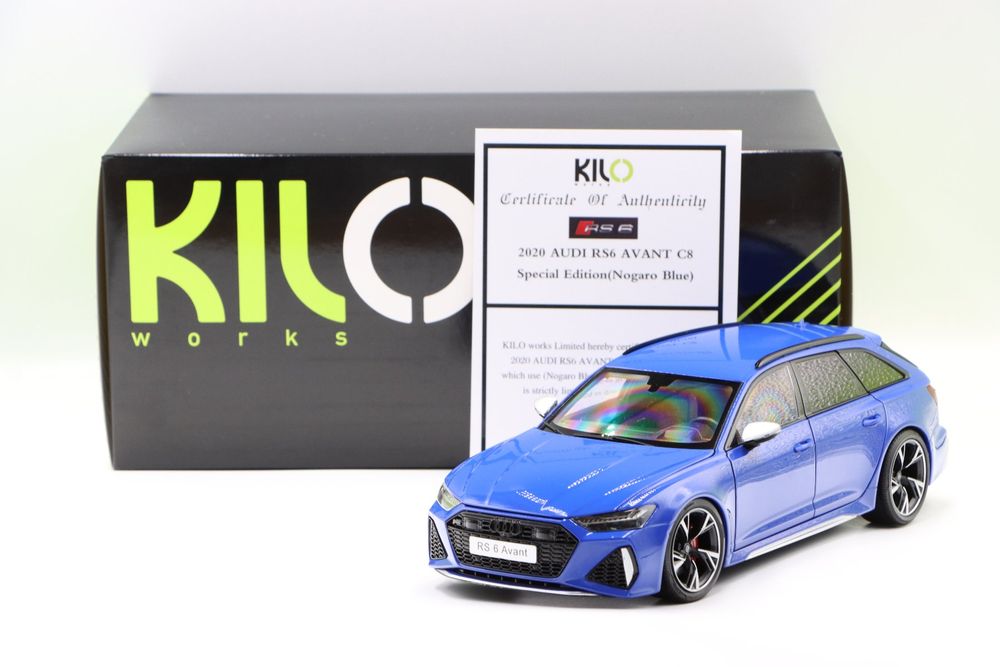 KengFai 1/18 Audi RS6 C8 Station Wagon, Modellino Auto In Metallo Pressofuso, Collezione