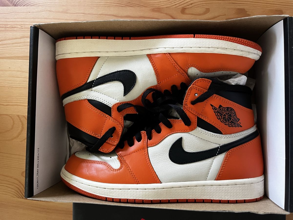 Jordan Scarpe da uomo: Jordan 1 Reverse Shattered Backboard EU 43 – Usato da Liebefeld venduto da donetasy 1