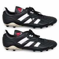 Original Adidas Leder Fussballschuhe Schwarz Weiss Gr. 47⅓