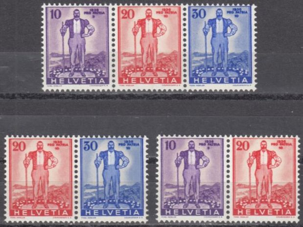 Tutti i francobolli: SBK Z23 - Z24A postfrisch – Usato da Bürglen TG venduto da StampGraf