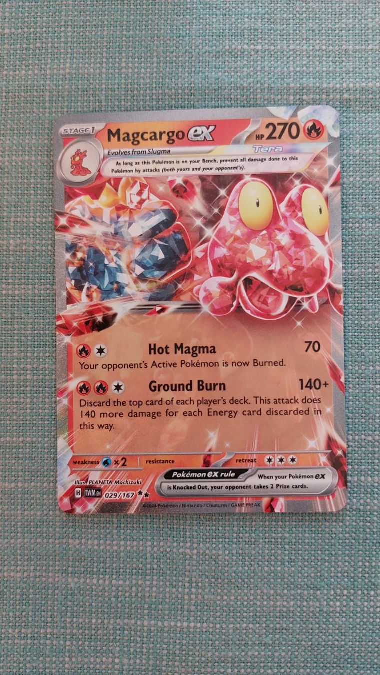 Pokémon Carte collezionabili: Magcargo ex Twilight Masquerade – Nuovo (secondo la descrizione) da Bellinzona venduto da Pagur