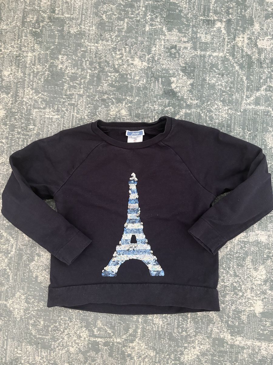 Jacadi Pulls & Sweat-shirts: Pull Jacadi Tour Eiffel paillettes – D'occasion à lausanne par cat_q9l6