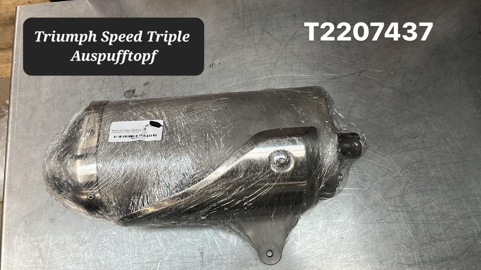 Triumph Sistemi di scarico: Triumph Speed Triple Auspufftopf T2207437 – Usato da Alpnach Dorf venduto da Biker-Lady