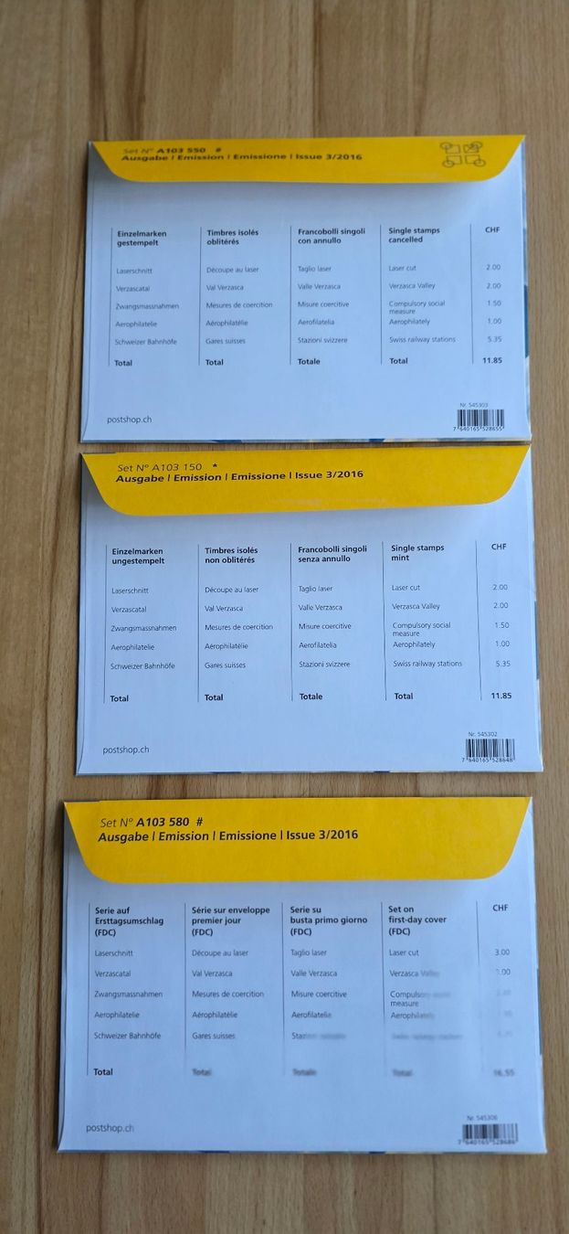 Alle Briefmarken: CH-Briefmarken Jahresausgabe 2016 – Neu (gemäss Beschreibung) aus Wettswil von Schnuebe 5