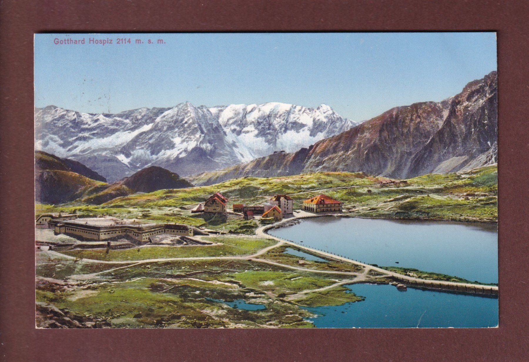 Ansichtskarten: GOTTHARD-HOSPIZ - 1919 – Gebraucht aus Pully von nicecards-shop