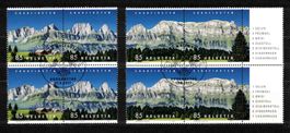Schweiz 2017, Werbemarken Serie(n) im 4er-Block mit ET-ʘ