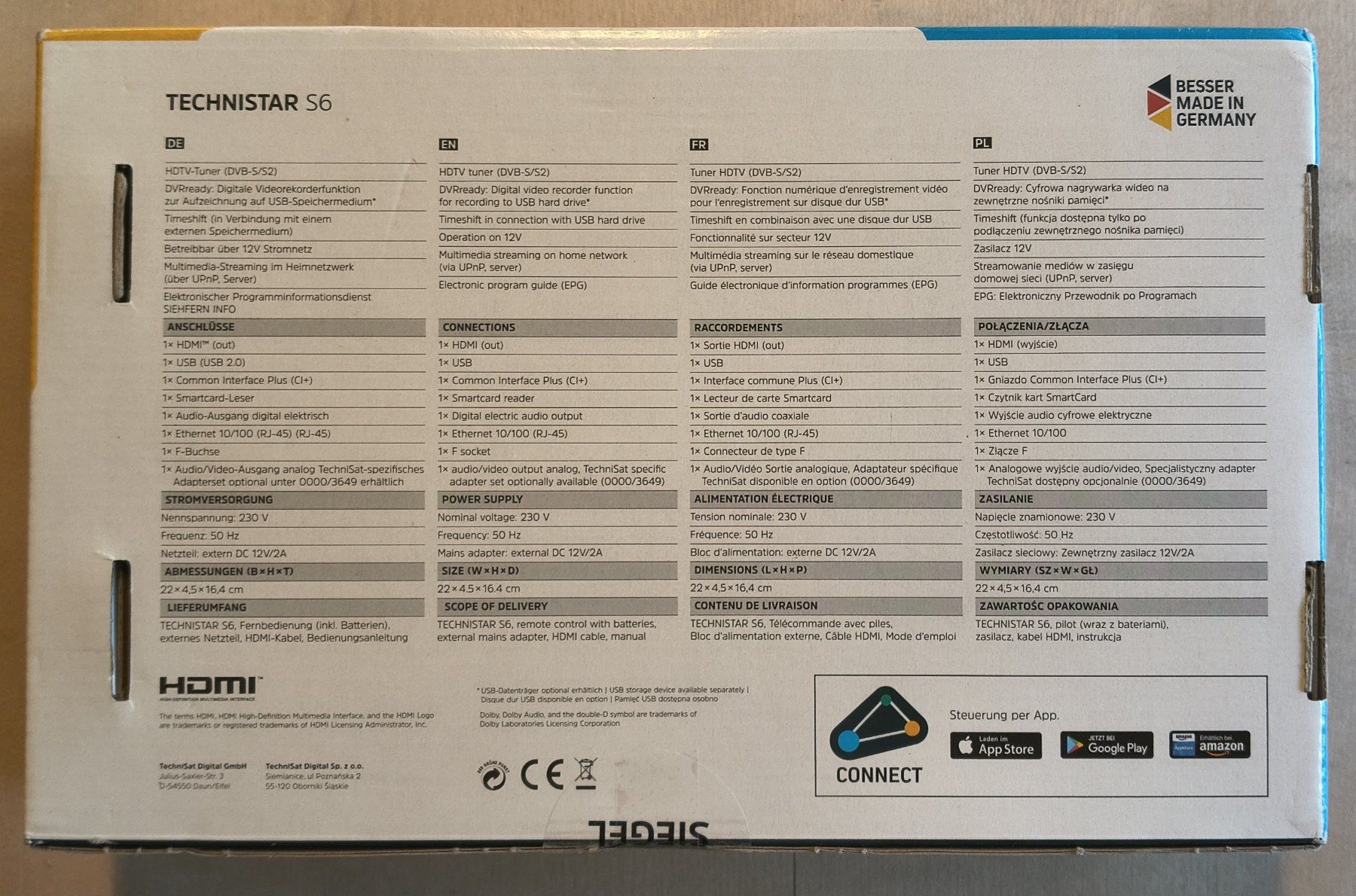 Technisat Ricevitori: HDTV-SAT-Receiver Technistar S6 von TechniSat - neuwertig – Usato da Verscio venduto da Pwyss 4