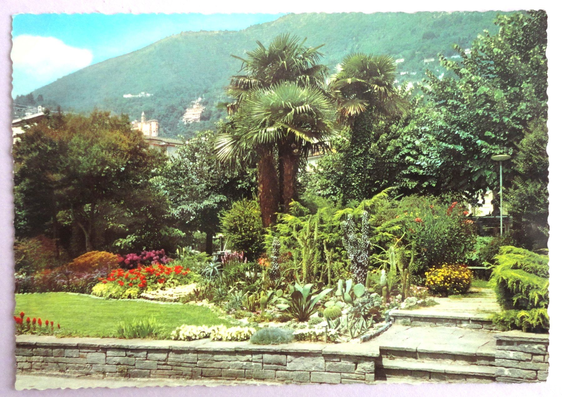 Cartoline postali: Locarno - Giardini lungolago – Usato da Fétigny venduto da Billy2miny