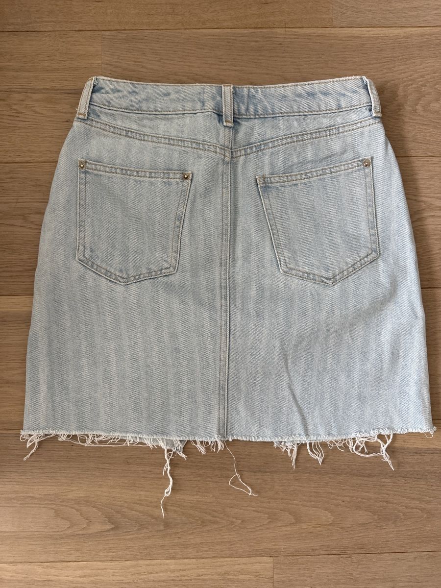 Gonne: Sommerlicher Jeansrock Gr. 34, hellblau, Fransen – Nuovo (secondo la descrizione) da Rheineck venduto da sam_9m27 1