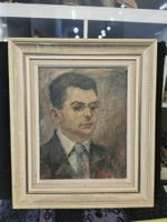 PORTRAIT HUILE SUR PANNEAU SIGNÉE ET DATÉE