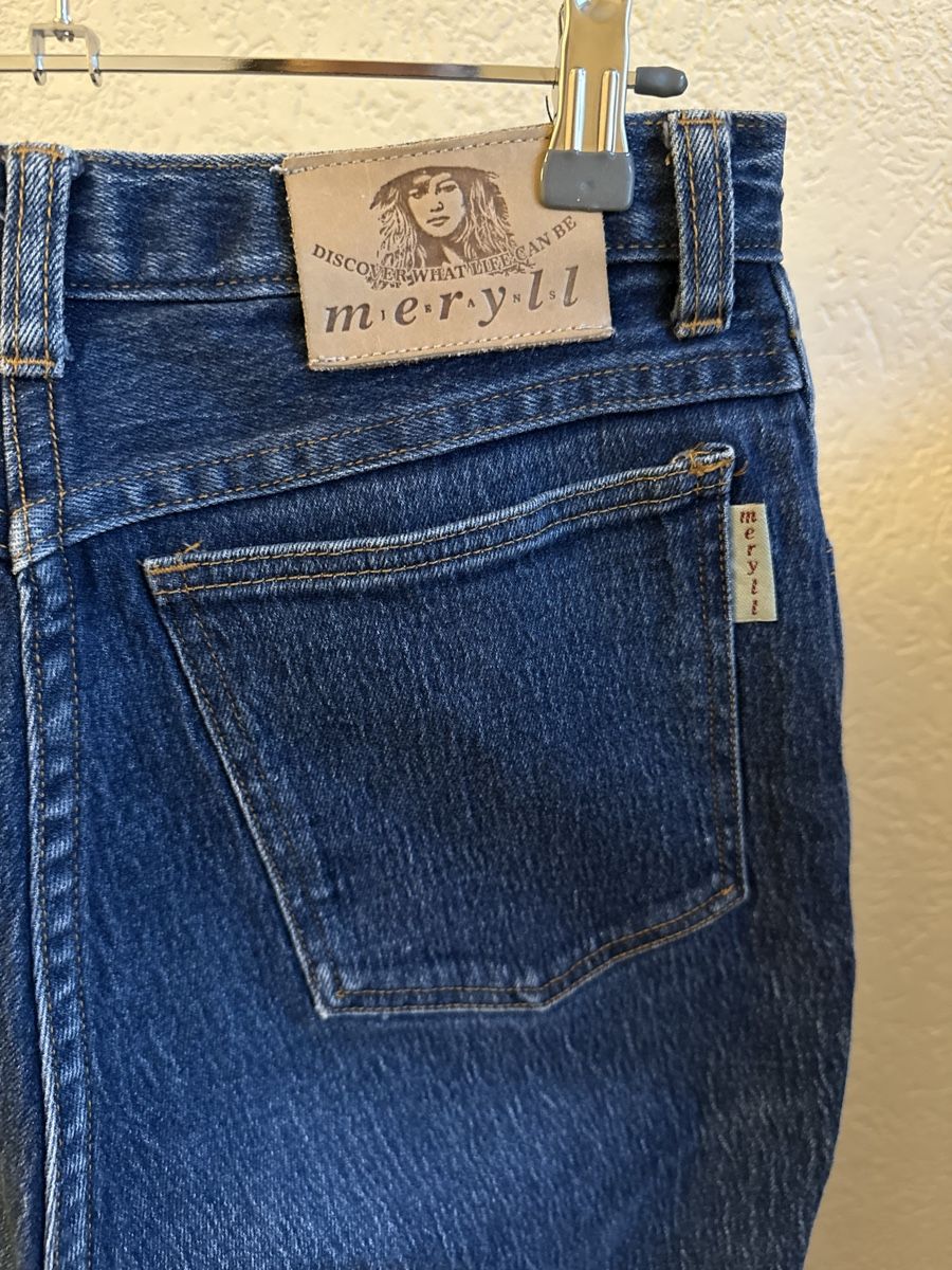 Jeans: Jeans taille haute bleu Meryll, t.40 – Usato da Tavannes venduto da Thriftshop 2