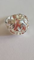 Tres belle bague style rose, argent 925 gr 56