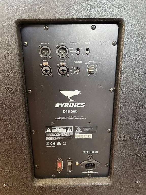 Lautsprecher: Syrincs D18 Subwoofer – Neu (gemäss Beschreibung) aus Basel von badschlappe 1