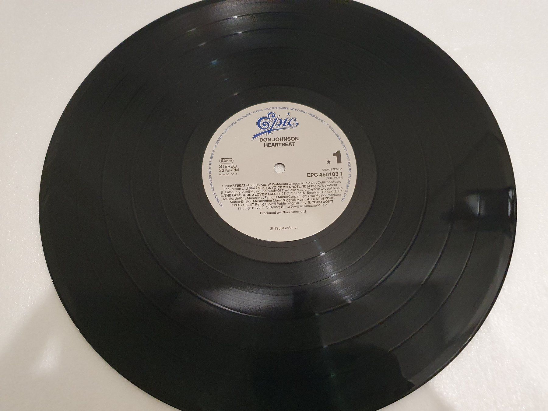 Schallplatten: Don Johnson – Heartbeat – Gebraucht aus Uster von  3