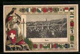 Bern, Blick über die Stadt, Helvetia mi