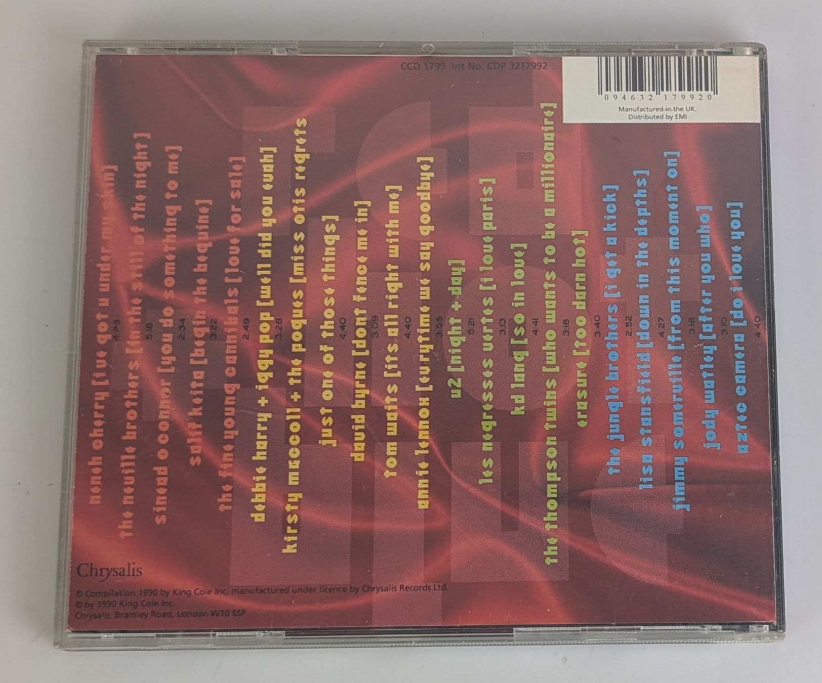CD: Red Hot + Blue CD, Compilation 1990, Top – Usato da Zürich venduto da 1.Simon 1