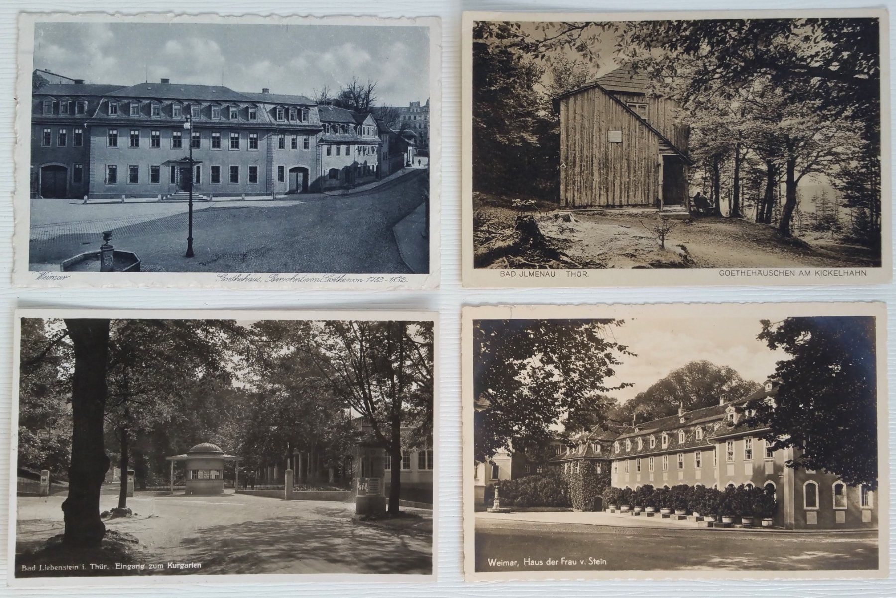 Ansichtskarten: AK: 26x Thüringen / ehemals DDR, 1933-59 – Gebraucht aus Oberriet SG von Manick 1