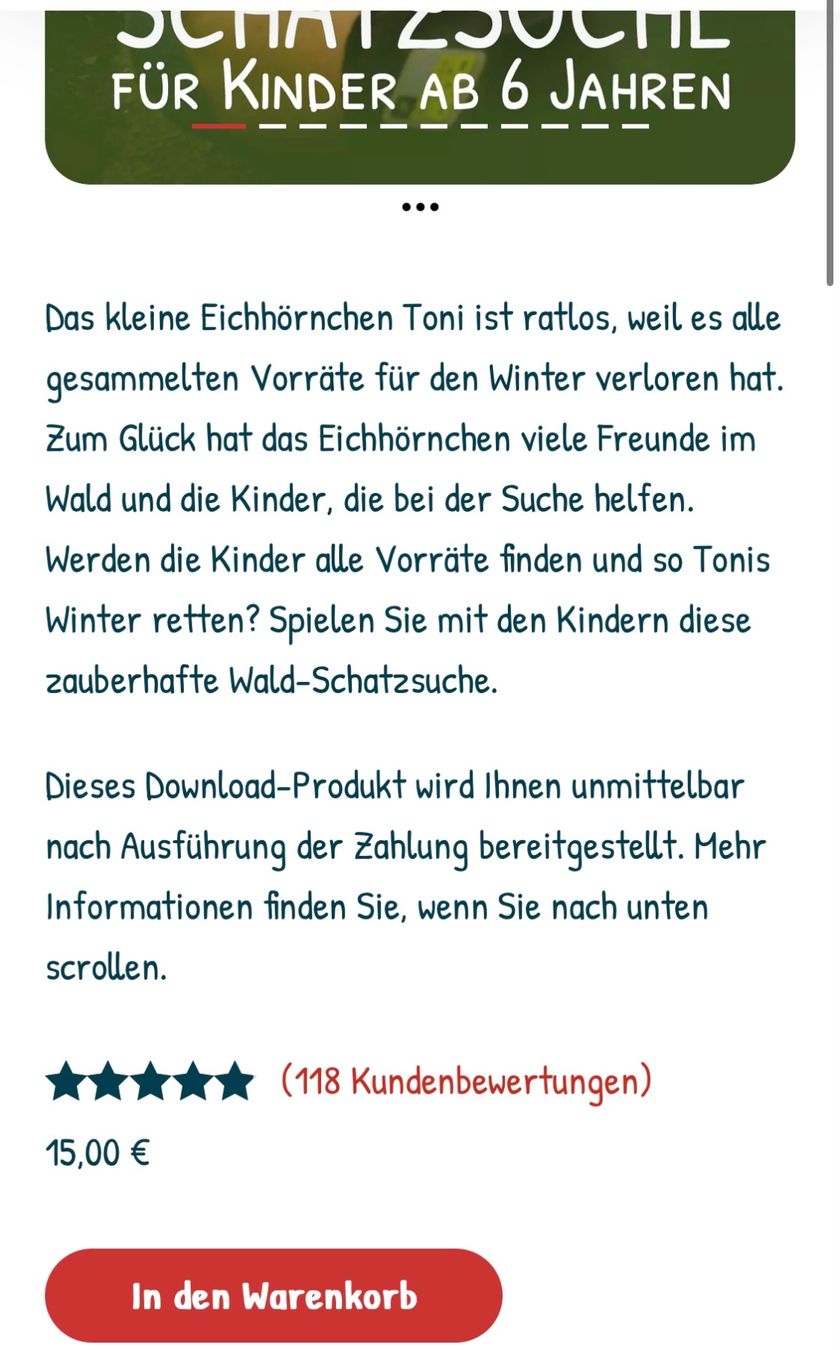 Giochi: Schatzsuche, Thema Waldabenteuer – Usato da Thalwil venduto da val_bm5t 1