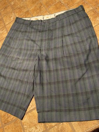 Shorts Daks per golf Uomo Tg L/XL Quadri Blu e Verde! (