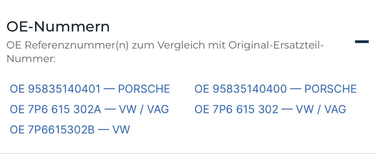 Volkswagen Tutti pezzi di ricambio auto: Bremsscheiben Touareg – Nuovo e nell'imballaggio originale da Ostermundigen venduto da redbull.ch 9