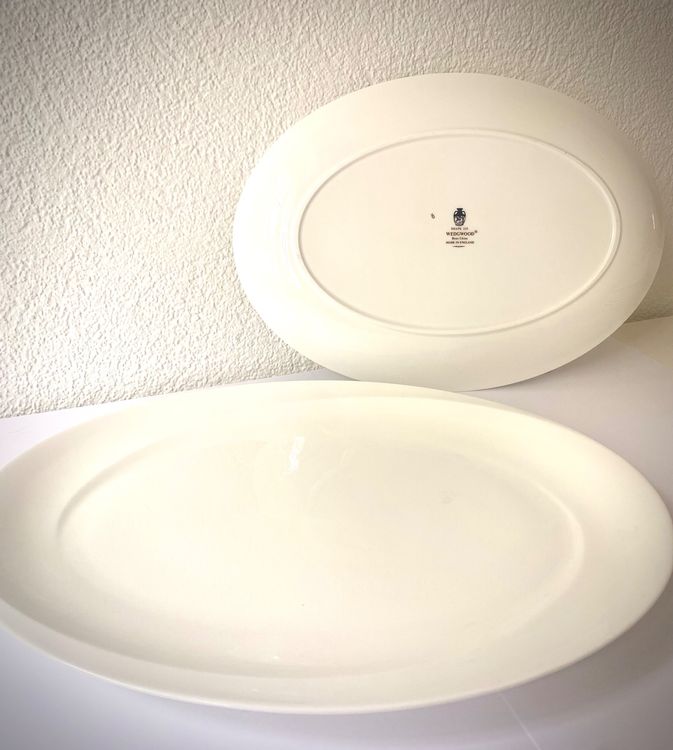Produktbild von LIFVER Servierplatte Rechteckig Porzellan, 25,4 X 12 Cm Weiße Servierplatten 4 Tlg., Teller Set Für Sushi, Desserts, Snack, Vorspeisen, Mikrowellen- Und Spülmaschinenfest