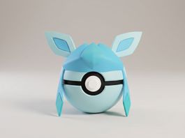 Pokeball Glaceon - 3D Printed