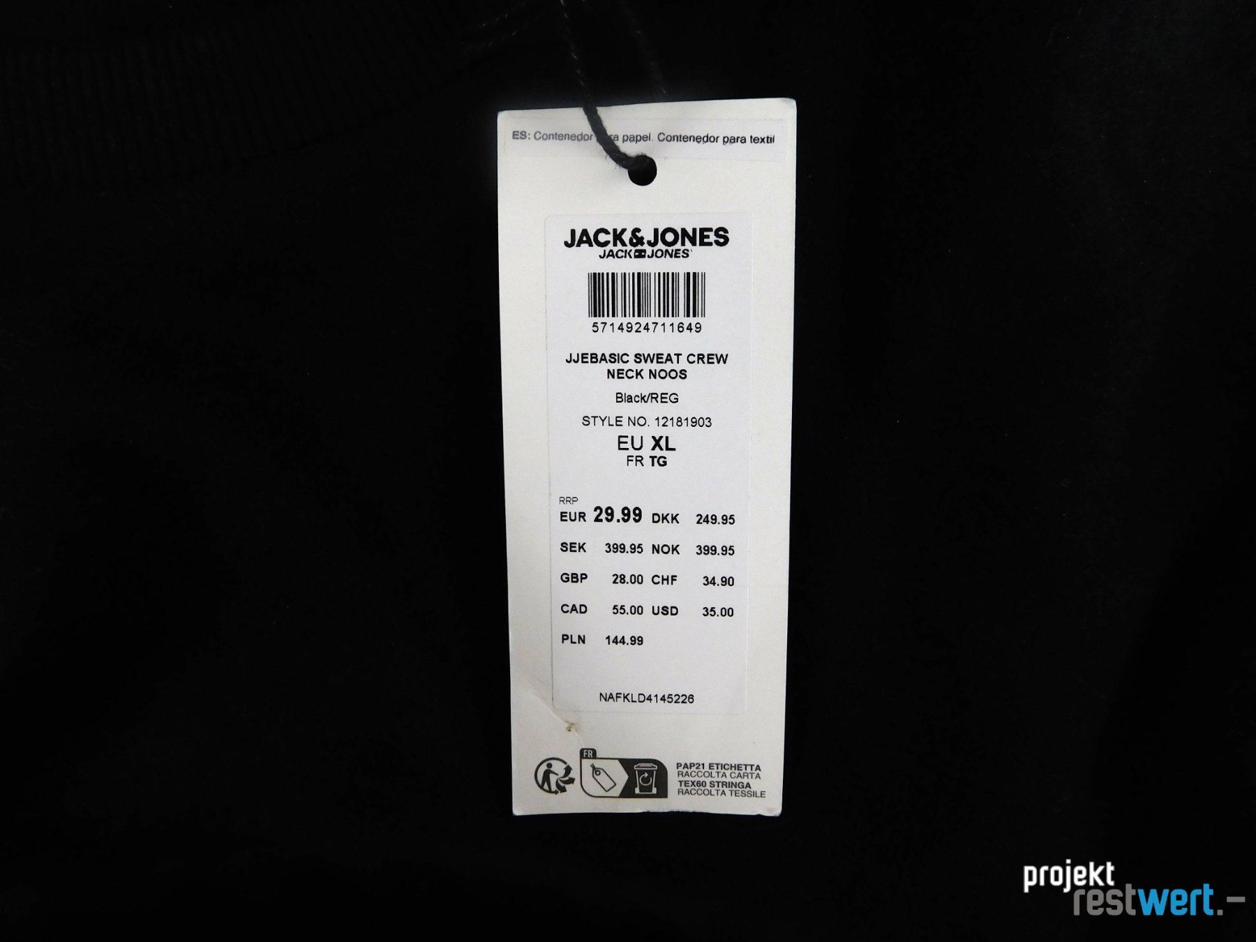 Jack & Jones Maglioni & Felpe: Sweatshirt Gr. XL von JACK & JONES – Nuovo (secondo la descrizione) da Bülach venduto da restwert_buelach 3