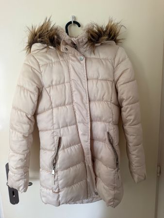 Doudoune femme H&M beige S avec capuche occasion