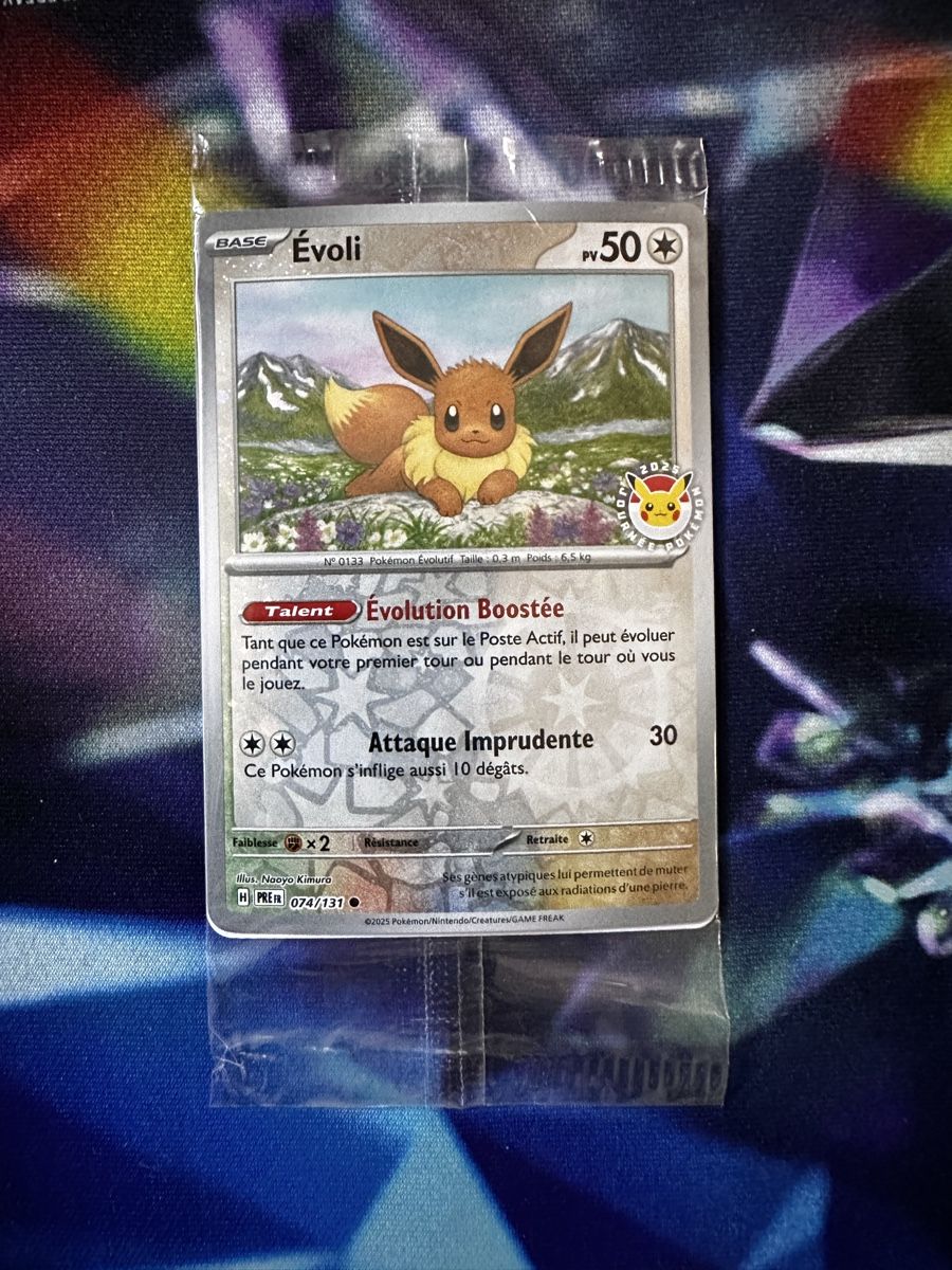 Pokémon Sammelbilder & Trading cards: Journée Pokémon 2025 - Évoli promo – Neu und originalverpackt aus Uvrier von sauma85