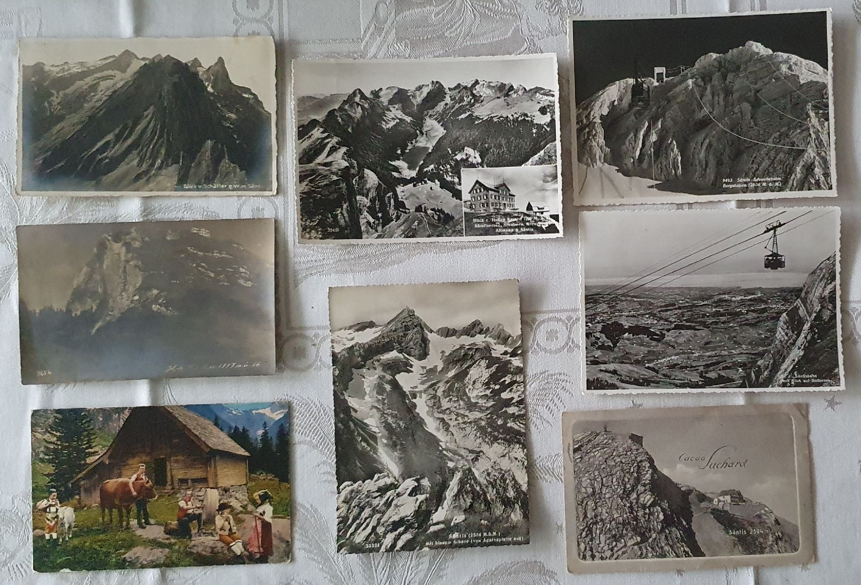 Cartoline postali: 8 Ansichtskarten vom Säntis und Umgebung – Usato da Kreuzlingen venduto da Rschweiz1