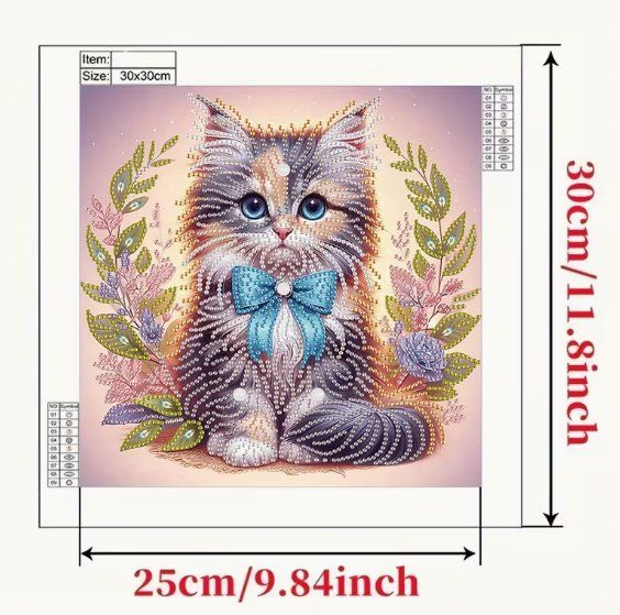 Kits de loisir créatif: Diamond Painting Katze-29-Poly-226 – Neuf avec emballage d'origine à Obergösgen par Diydiamant 2