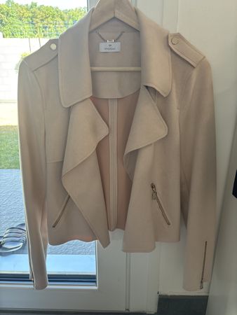 Blaser scamosciato rosa