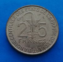 Westafrikanische Staaten: 25 Francs 1971, SS