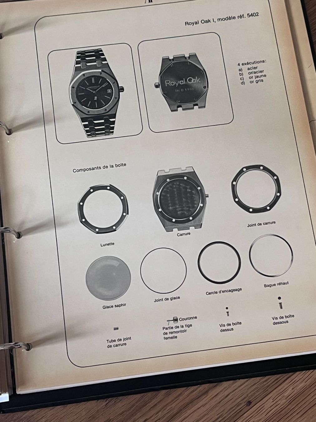 Audemars Piguet Orologi: Audemars Piguet Technische Unterlagen – Usato da Worblaufen venduto da chronyves 2