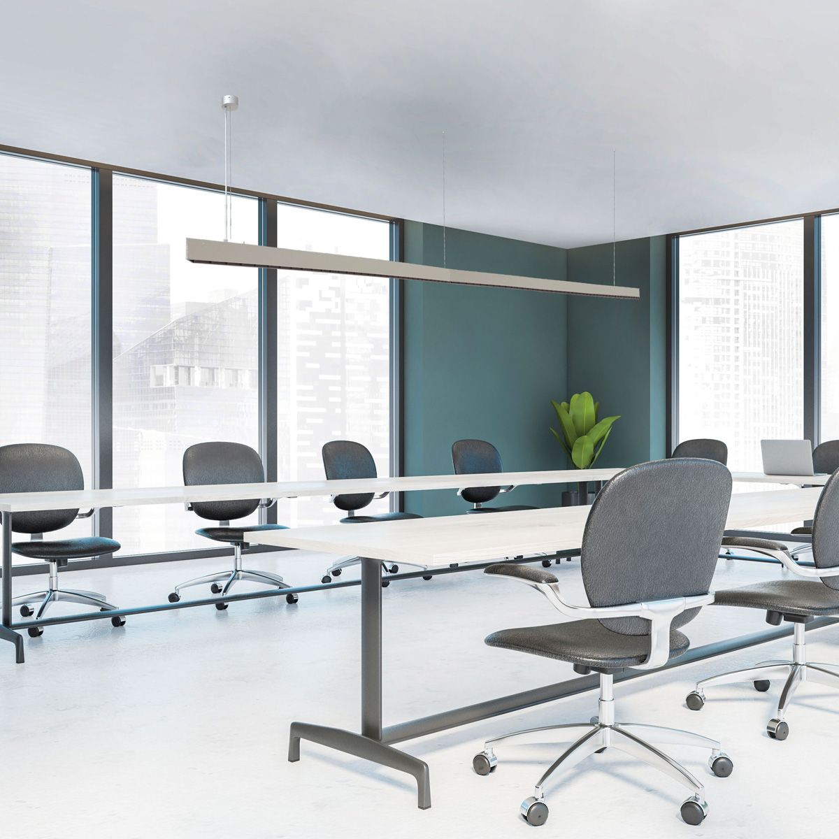 Lampadari & plafoniere: LED Pendelleuchte, Raster, 120 cm Länge – Nuovo (secondo la descrizione) da Kreuzlingen venduto da Smart-Light 3