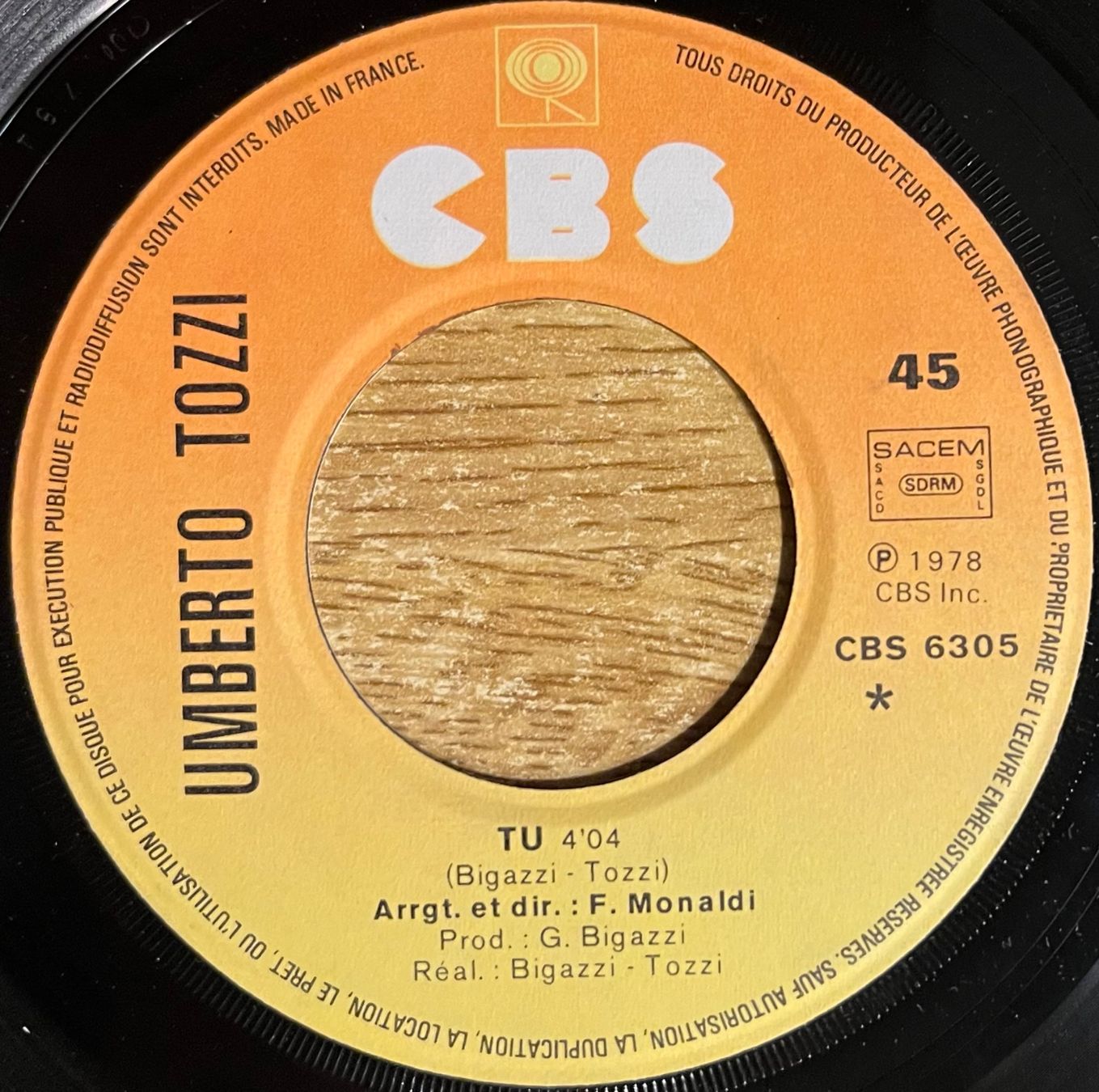 Vinyles: UMBERTO TOZZI - TU – D'occasion à Bussigny par vinyl-pas-cher 2